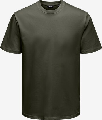 T-Shirt 'Anel' Only & Sons en vert : devant
