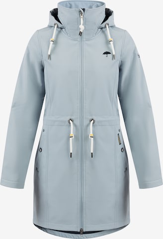 Manteau fonctionnel Schmuddelwedda en bleu : devant