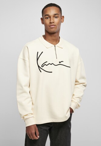 Sweat-shirt Karl Kani en beige : devant