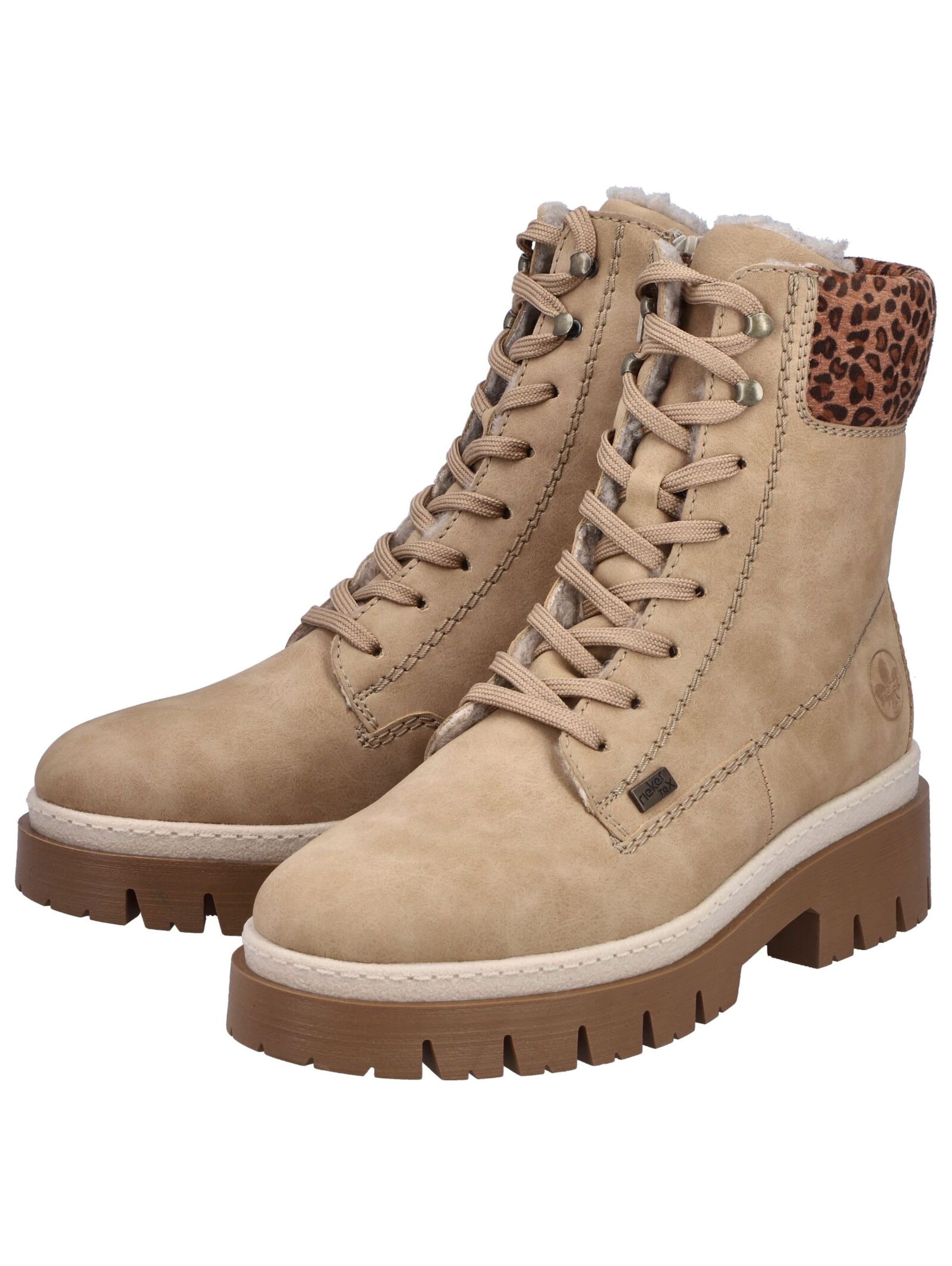 Rieker Gležnarji z vezalkami | bež barva