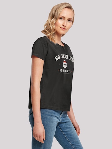 F4NT4STIC Shirt 'Ho Ho Ho Santa Claus Weihnachten' in Schwarz