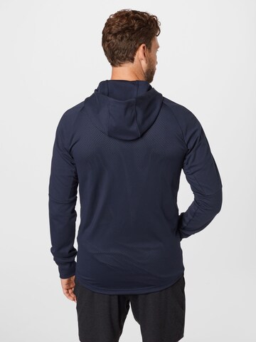 ADIDAS SPORTSWEAR - Sudadera con cremallera deportiva en azul