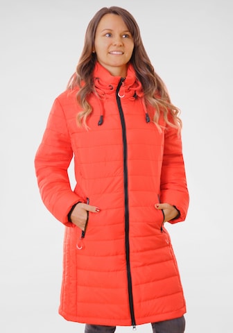 Navigazione Winter Coat in Orange: front