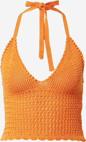 Tops en tricot Koton en orange : devant