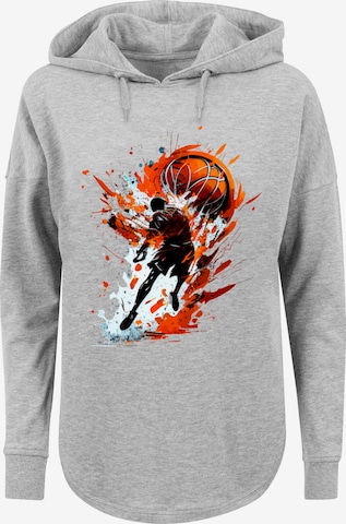 F4NT4STIC Sweatshirt 'BASKETBALL' in Grau: Vorderseite