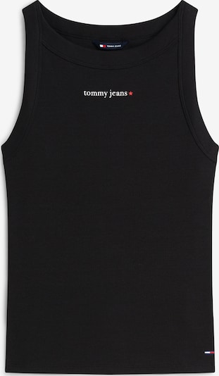 XXS dydžio Palaidinė be rankovių 'ESS' iš Tommy Jeans, spalva – juoda / balta, Prekių apžvalga