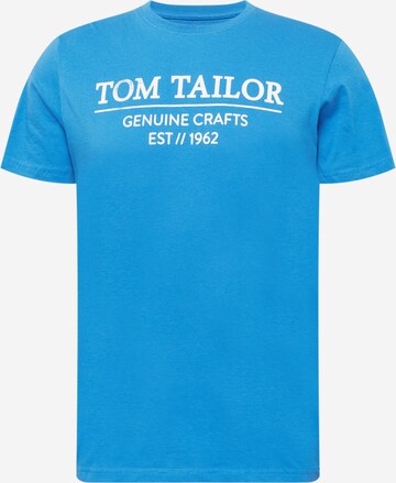 TOM TAILOR Regular Fit T-Shirt in Blau: predná strana