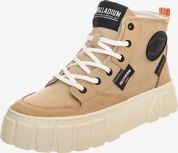 Palladium Laarzen 'PALLATOWER HI NUDE DUST' in Beige: voorkant