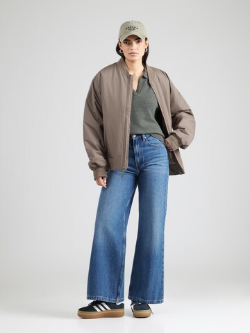 PIECES Pullover 'PCMALOU' in Grau