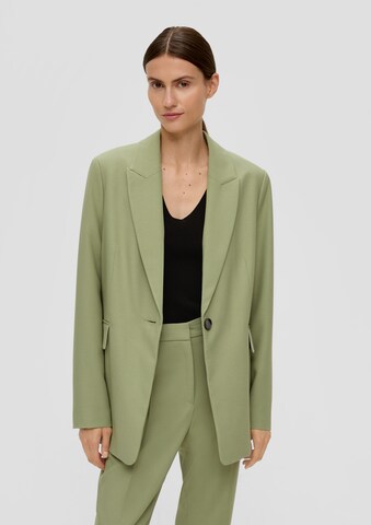 s.Oliver BLACK LABEL Blazers in Groen: voorkant