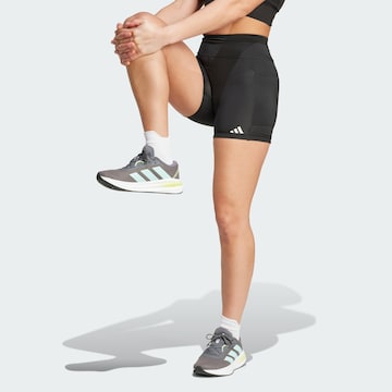 ADIDAS PERFORMANCE Skinny Παντελόνι φόρμας 'Own The Run' σε μαύρο: μπροστά