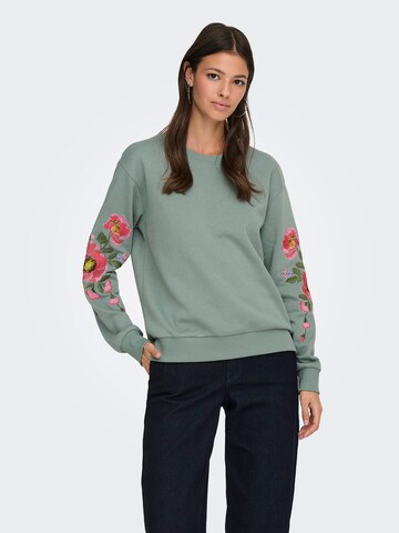 JDY Sweatshirt 'JDYPARIS' in Green: front