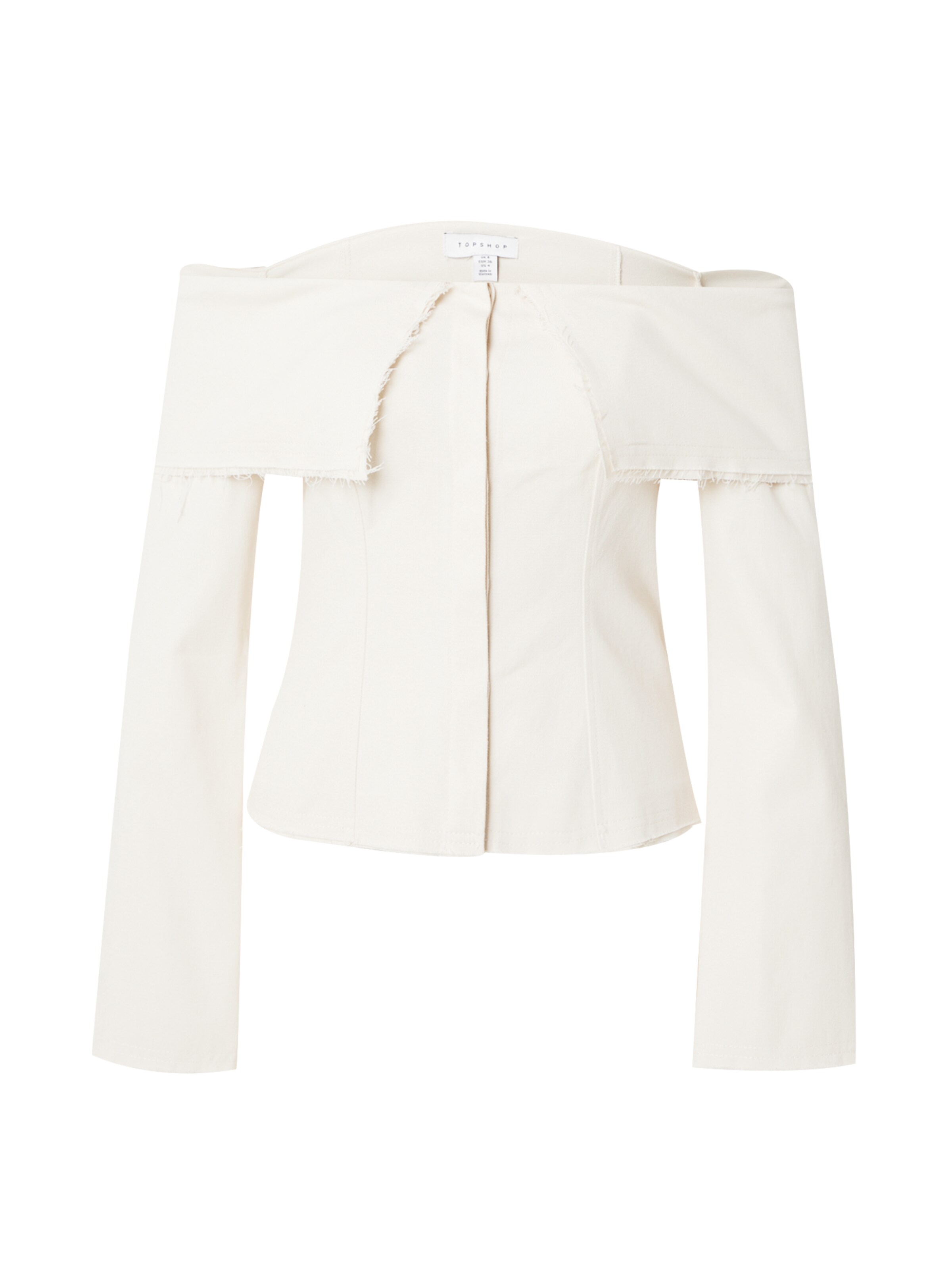 TOPSHOP Blus i beige: framsida
