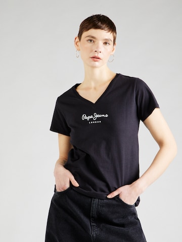 T-shirt 'WENDYS' Pepe Jeans en noir : devant