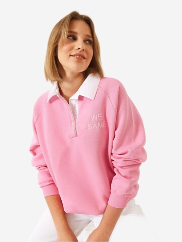 Bianco Lucci Sweatshirt in Pink: Vorderseite