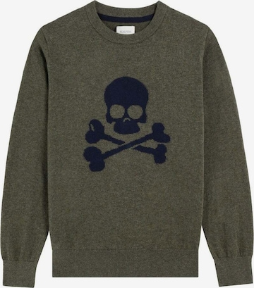 Scalpers Neulepaita 'Skull Intarsia' värissä vihreä: etupuoli