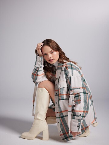 HOLLY LOLLY Oversized kardigan – béžová