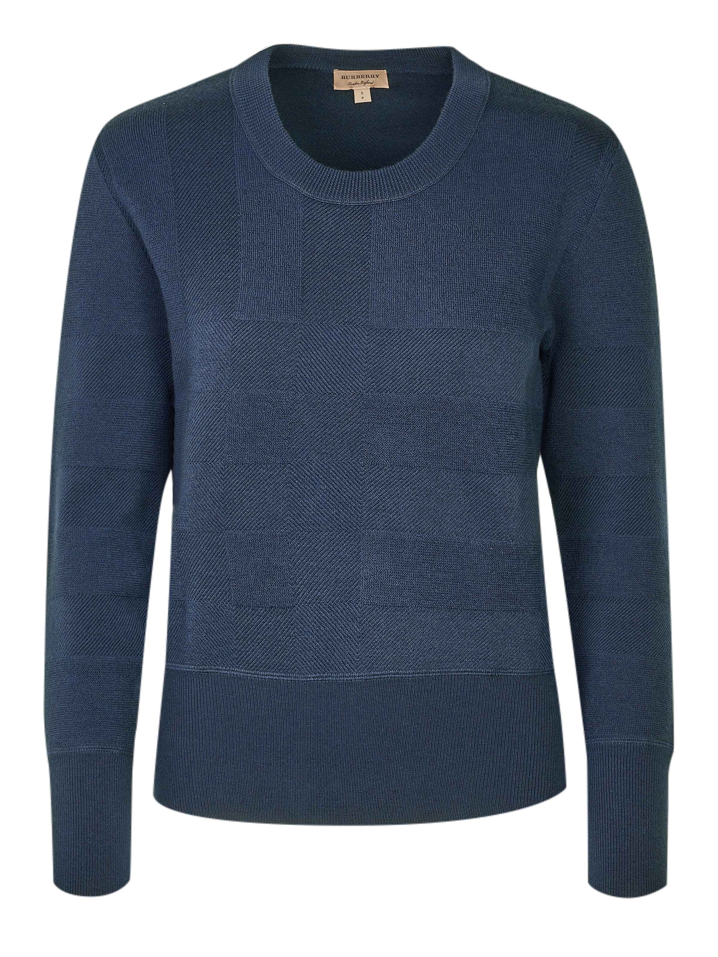 BURBERRY Pullover‌‌‌‌‌‌ in Blau: Vorderseite