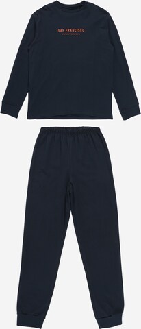 SCHIESSER Pyjama in Blau: predná strana