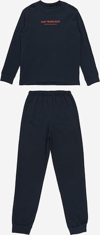 SCHIESSER - Pijama en azul: frente