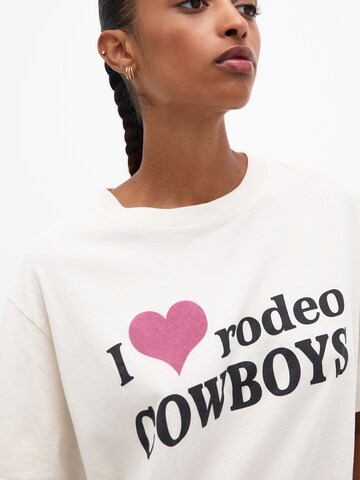 T-shirt Pull&Bear en beige