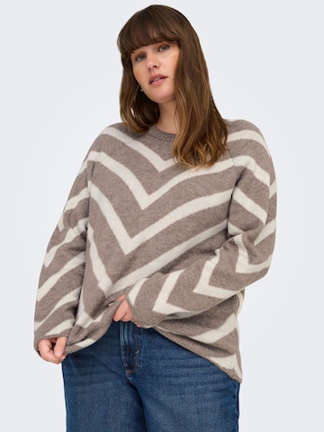 Pull-over 'CAREliza' ONLY Carmakoma en gris : devant