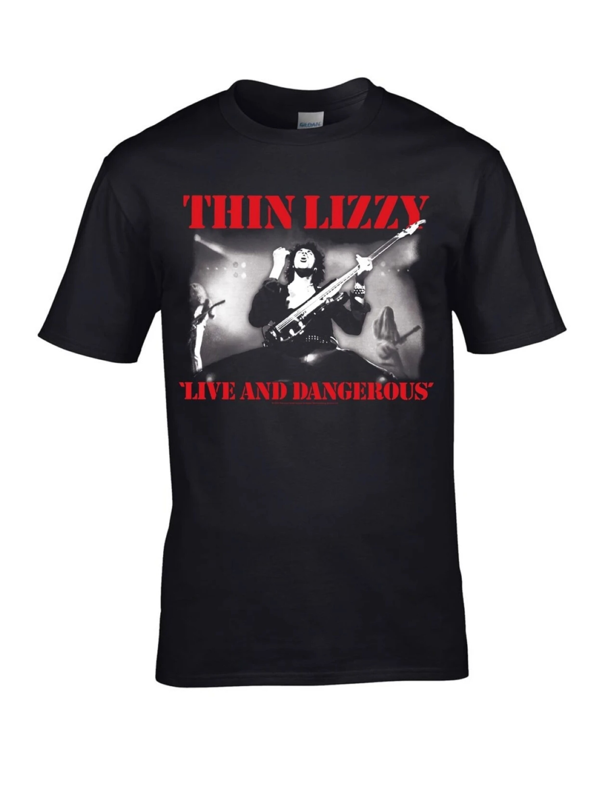 Thin Lizzy - Camiseta 'Thin Lizzy Dangerous T-Shirt' en negro: frente