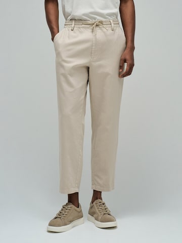 Regular Pantalon chino Salsa Jeans en beige : devant