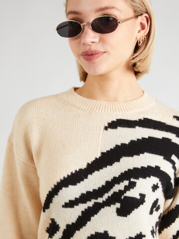 JDY Sweater 'KARMA' in Beige