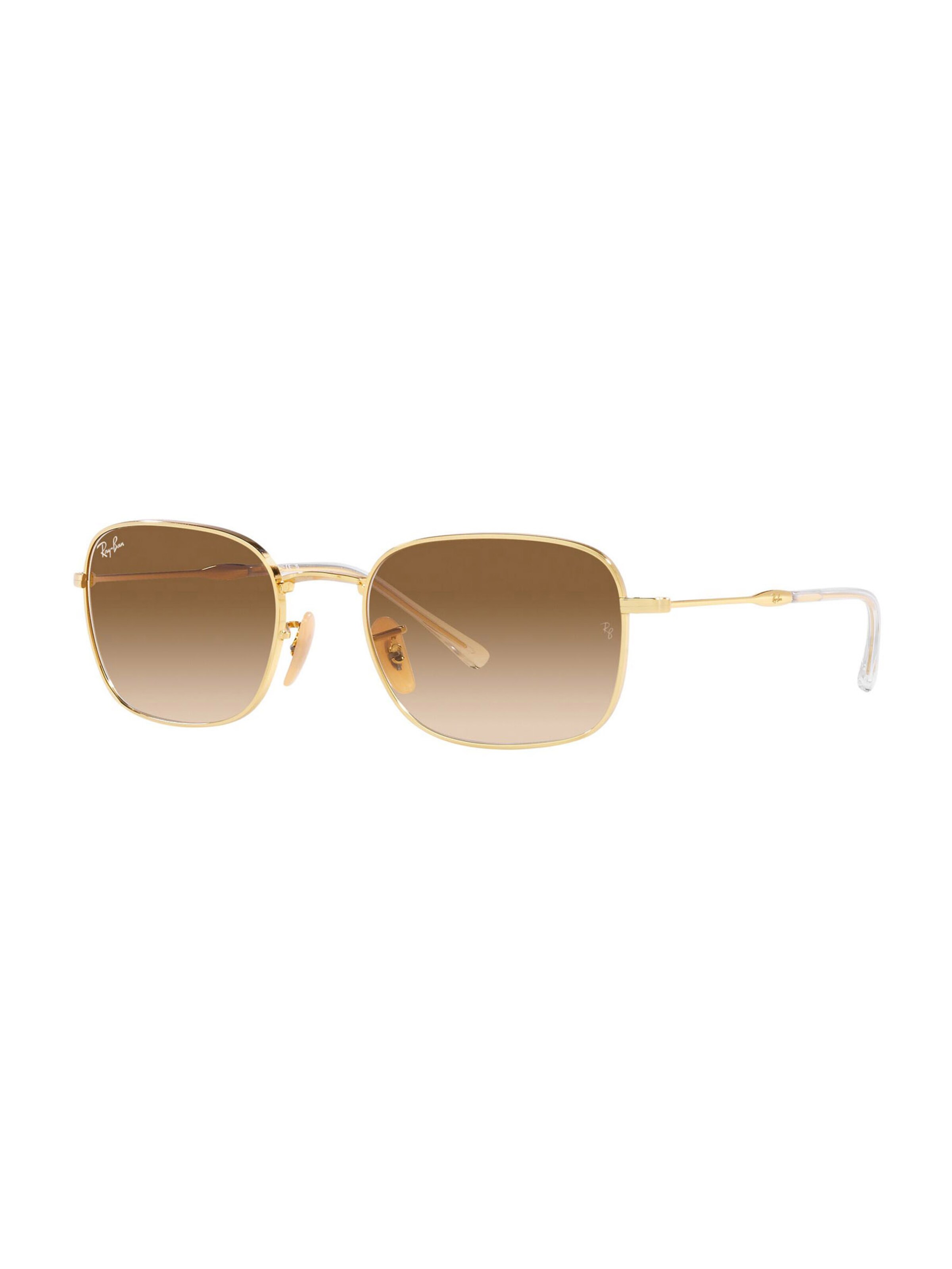 Lunettes de soleil Ray-Ban en or : devant