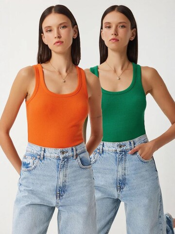 Happiness İstanbul - Top 'Tanktops & Camis' em laranja: frente