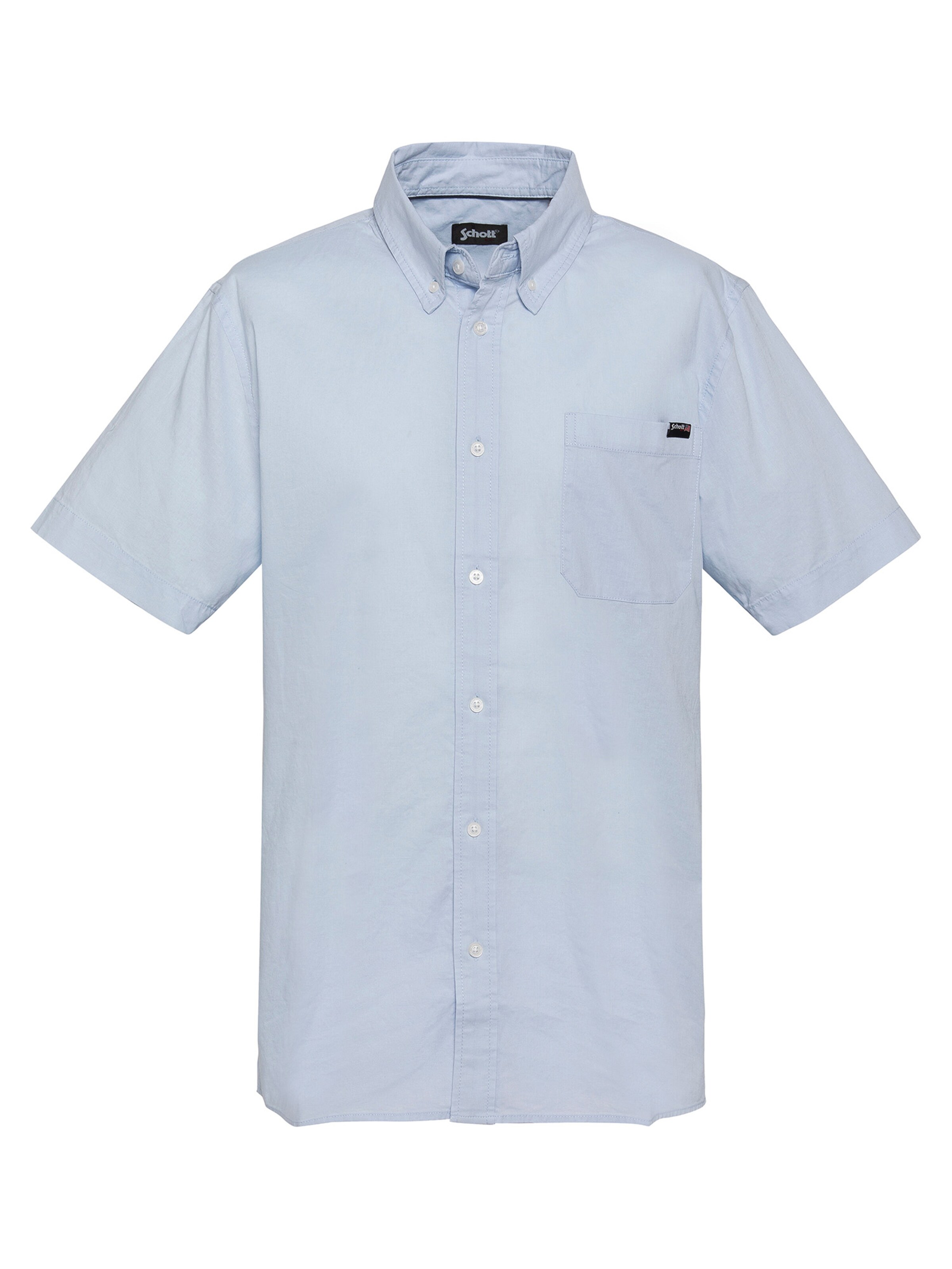 Schott NYC Button Up Shirt in M in Blue, Item view