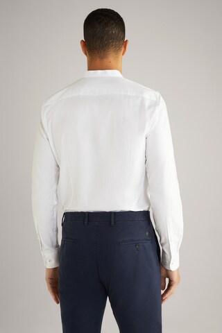 JOOP! Slim fit Zakelijk overhemd ' Pebo ' in Wit