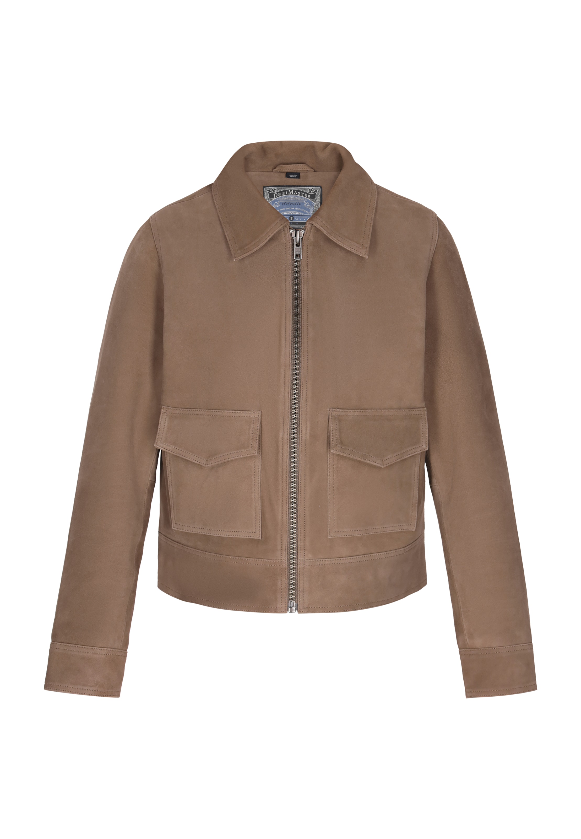 DreiMaster Vintage Between-Season Jacket in Brown: front