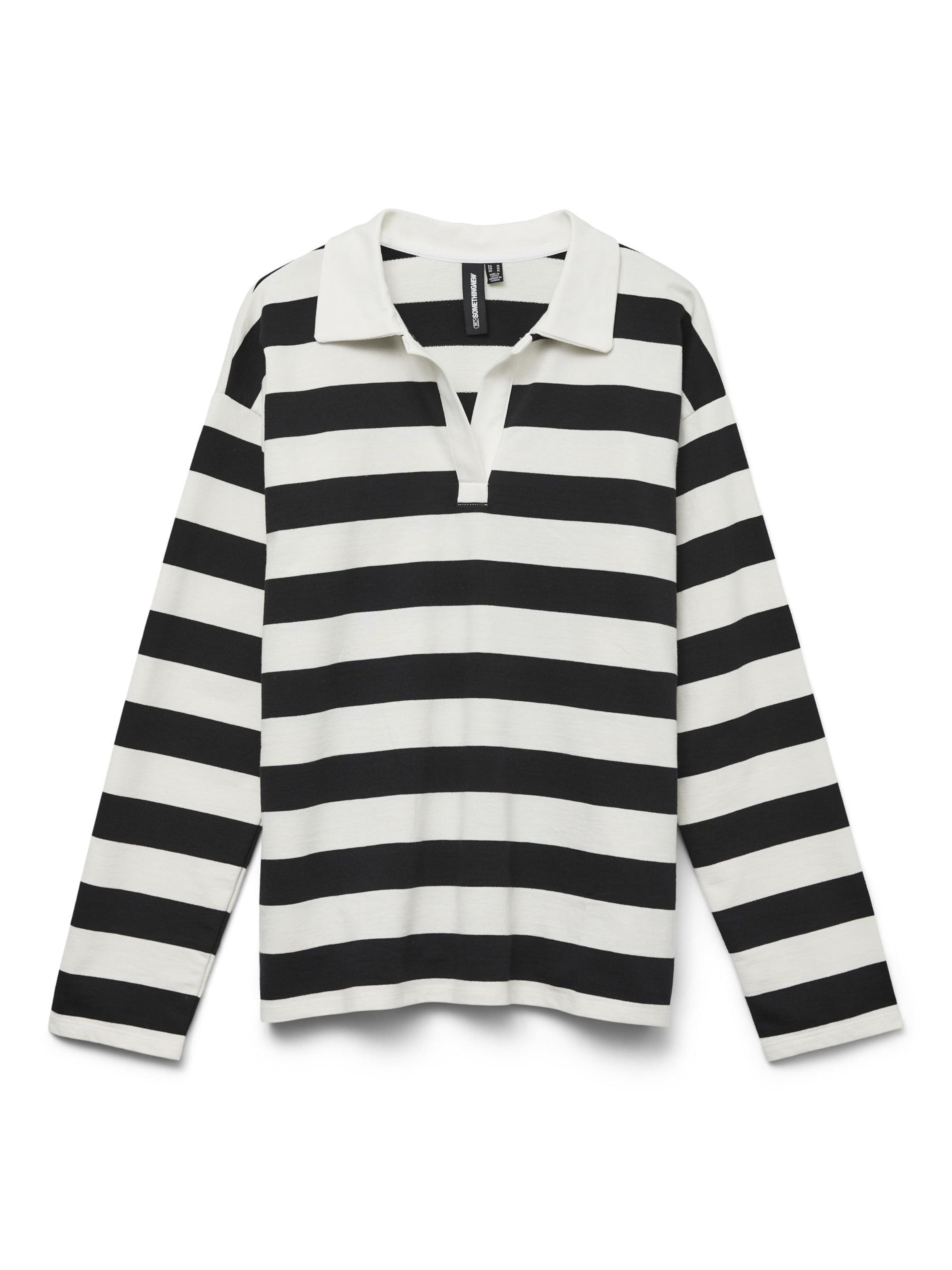 VERO MODA Shirt 'SNCleo' in de kleur Zwart / Wit, Productweergave