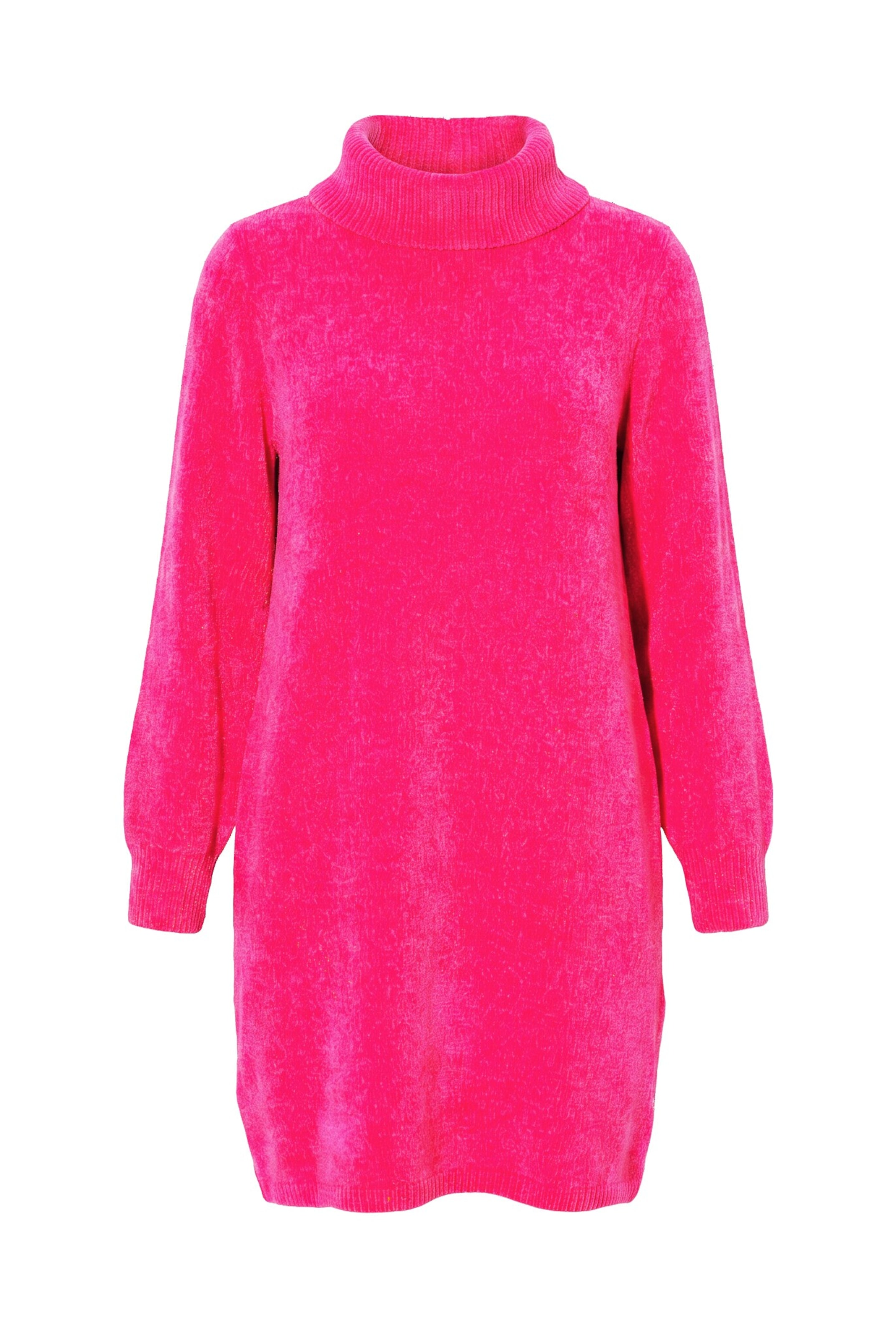 Ulla Popken Strickkleid in Pink: Vorderseite