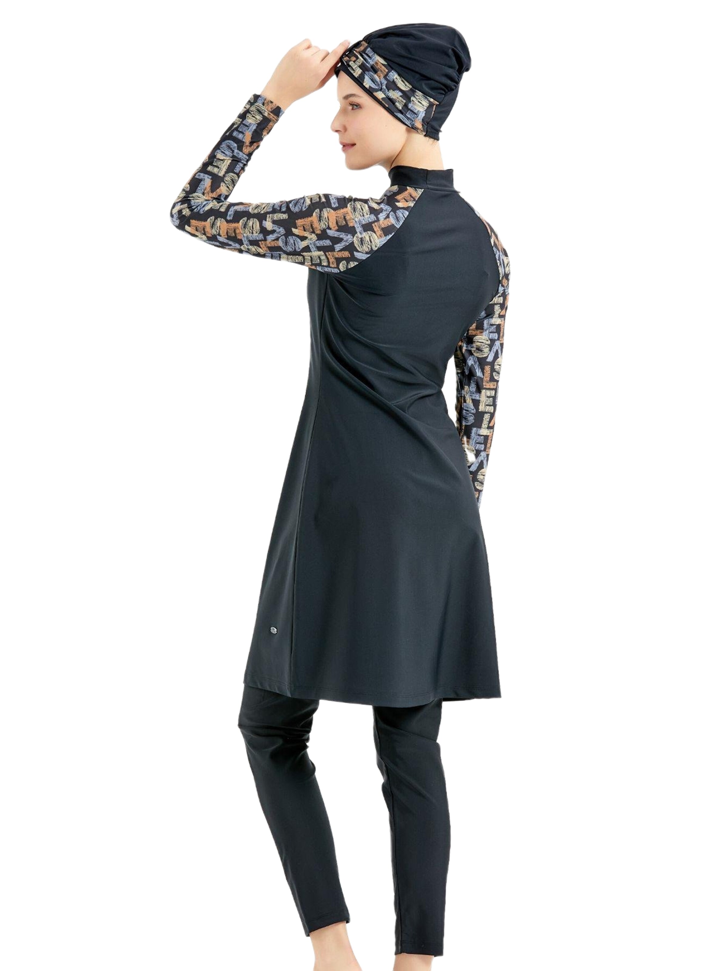 C&City Badpakjurk in Zwart