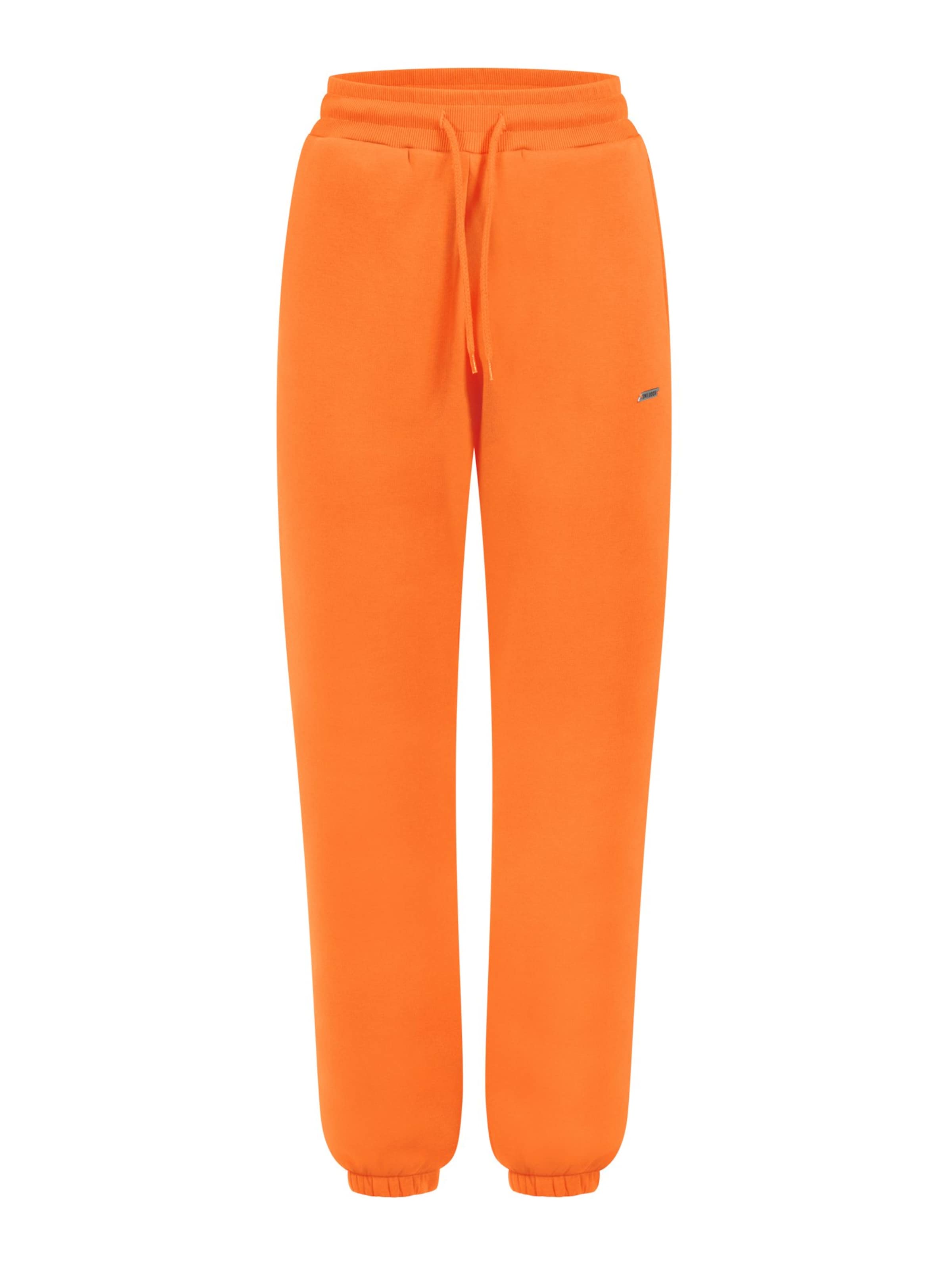 Smilodox Tapered Trousers in Orange: front