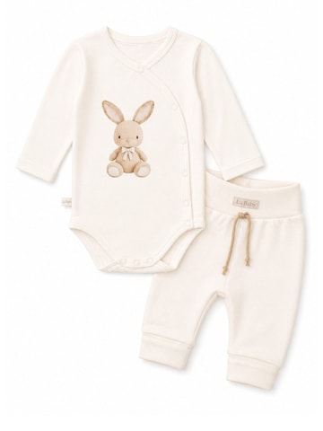 La Bortini Set in Beige: front