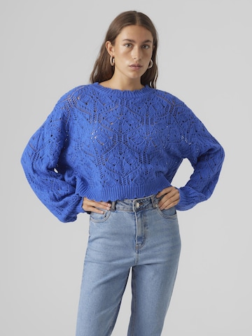 Pull-over VERO MODA en bleu : devant