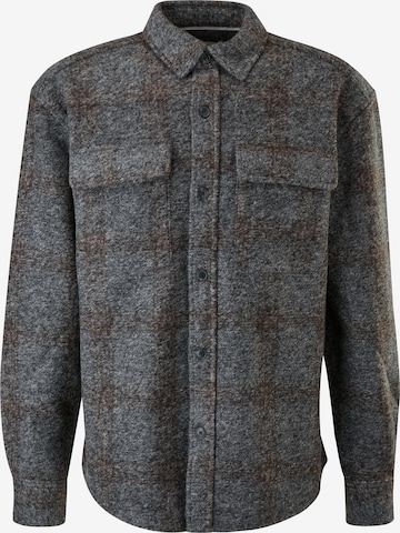 s.Oliver Regular fit Button Up Shirt in Grey: front