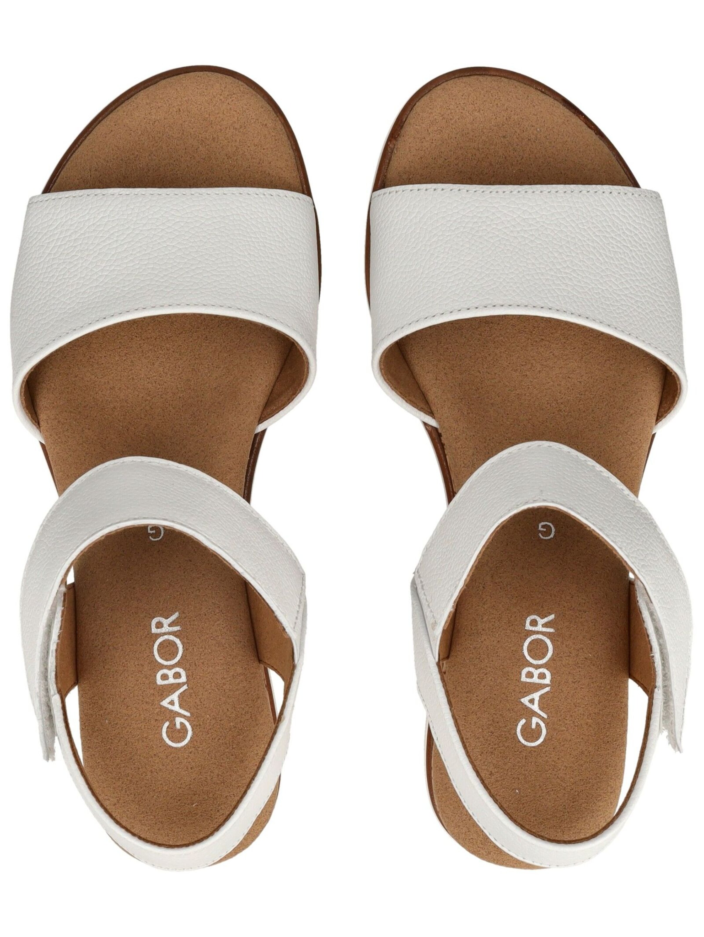 GABOR Sandale in Weiß