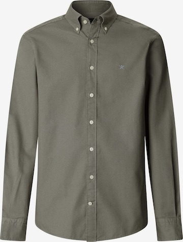 Coupe regular Chemise Hackett London en vert : devant