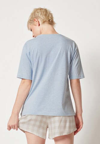 Skiny Schlafshirt in Blau