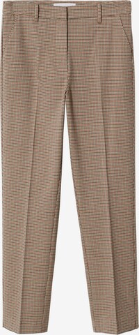 Pantalon à plis 'Warm' MANGO en beige : devant