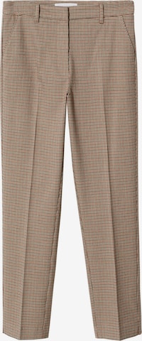 Pantalon à plis 'Warm' MANGO en beige : devant