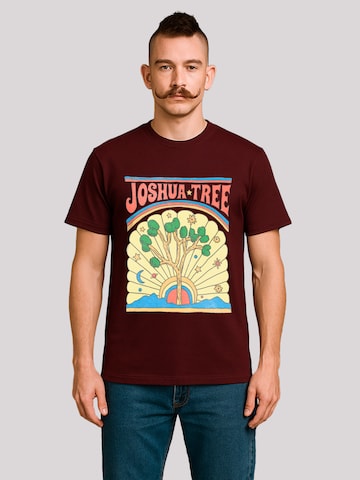 T-Shirt 'US National Parks Joshua Tree' F4NT4STIC en marron : devant
