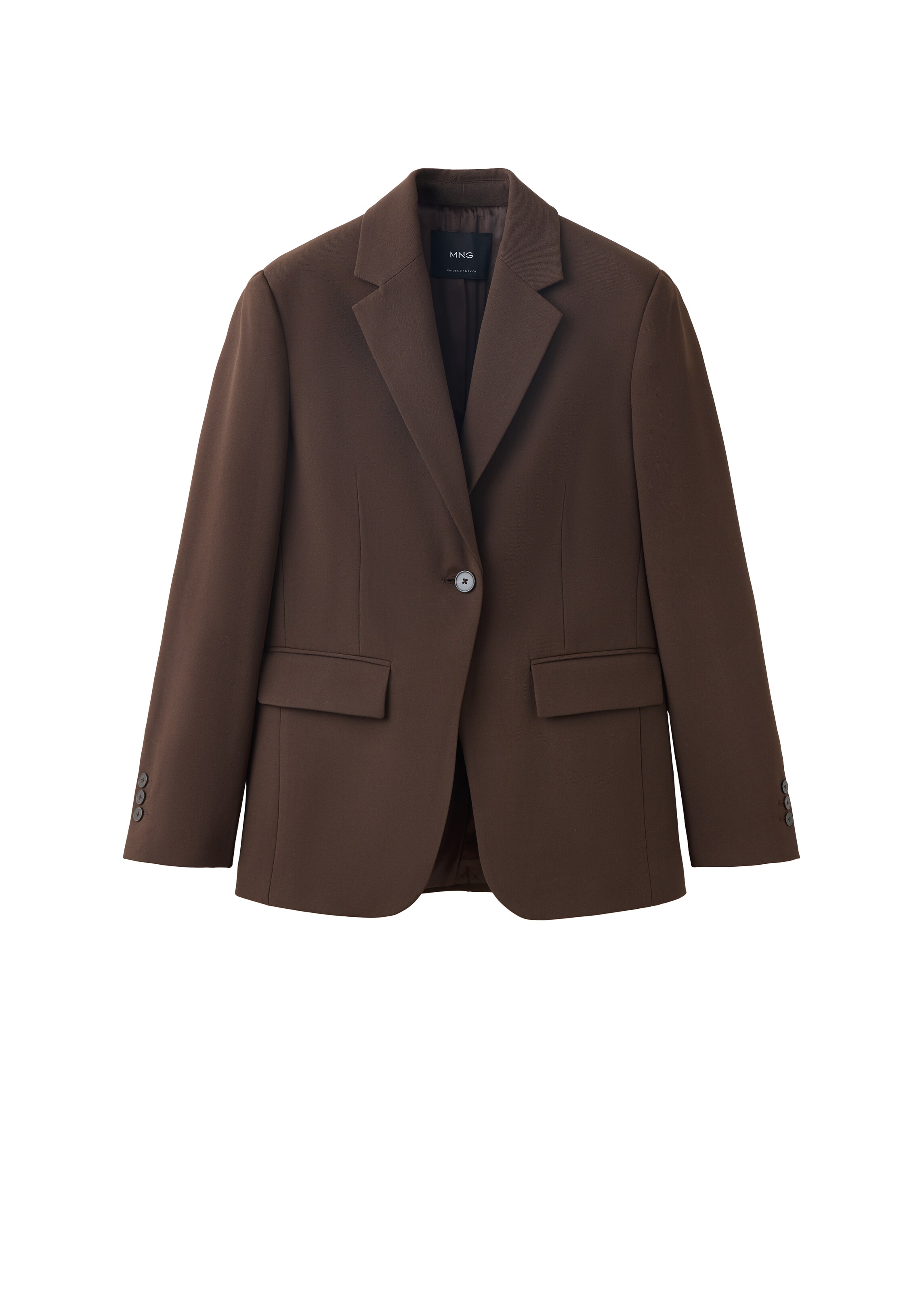 Blazer 'GABOTA' di MANGO in marrone: frontale