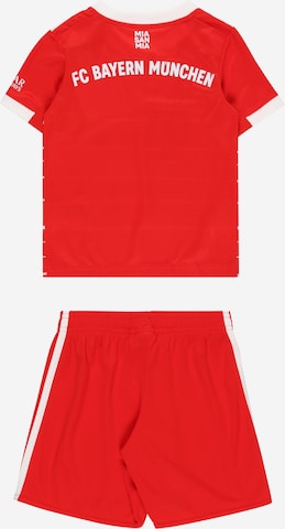 ADIDAS PERFORMANCE Treenipuku 'Fc Bayern 22/23 Home Mini Kit' värissä punainen
