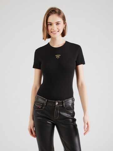 19V69 ITALIA - Camiseta 'Letizia' en negro: frente